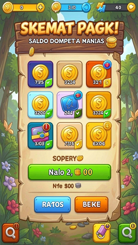 Tangkapan layar menu kustomisasi yang menarik.