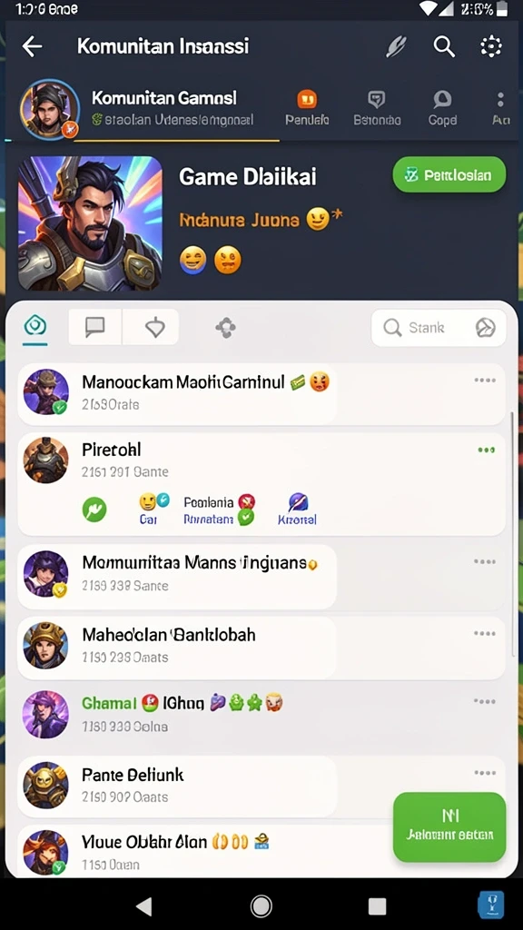Fitur sosial yang memungkinkan interaksi antar pemain.