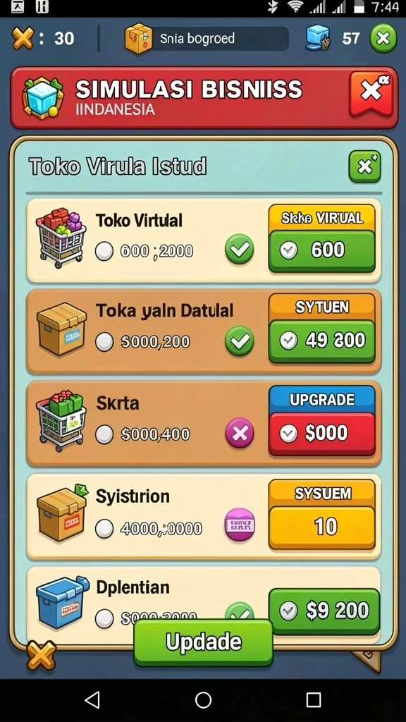 Tampilan awal yang menarik dan interaktif.
