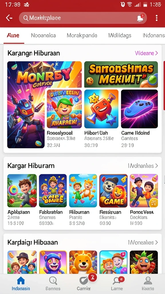 Tampilan utama aplikasi ASDTOTO yang menarik dan interaktif.