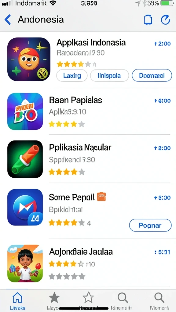 Tampilan menu utama yang menarik dan intuitif.
