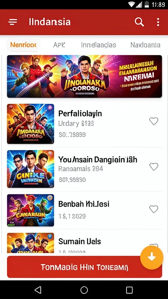 Tangkapan layar aksi dari level menantang.