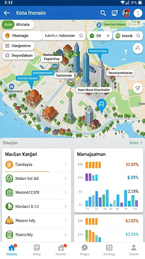 Screenshot JKTPLUS menampilkan antarmuka pengguna yang menarik.