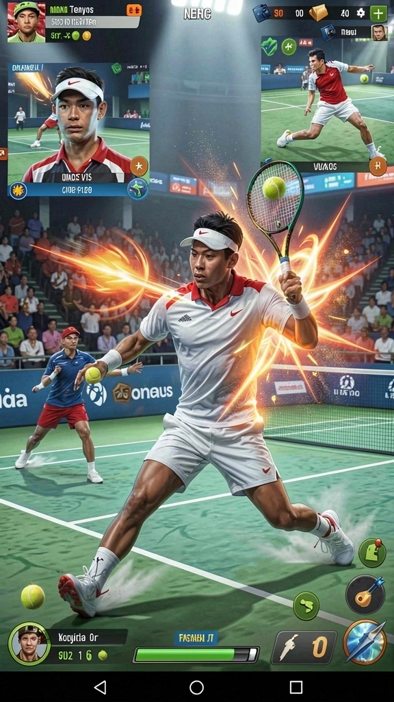 Tampilan grafik yang menarik dan penuh warna.