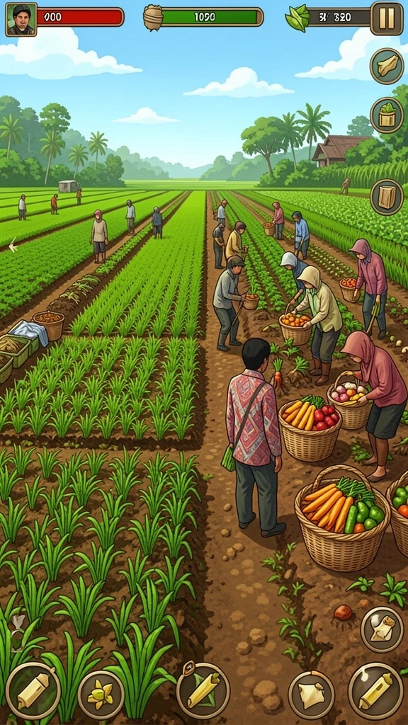 Tampilan antarmuka game yang menarik dan modern.