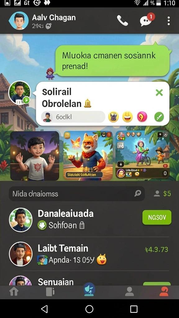 Tampilan gameplay yang seru dan interaktif.