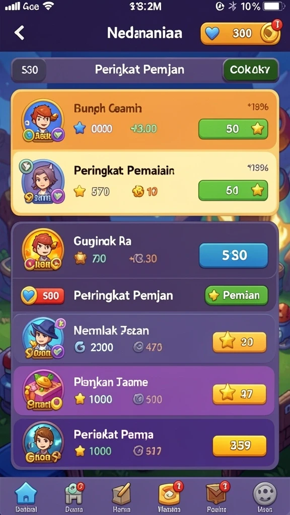 Gameplay seru dengan banyak karakter untuk dipilih.