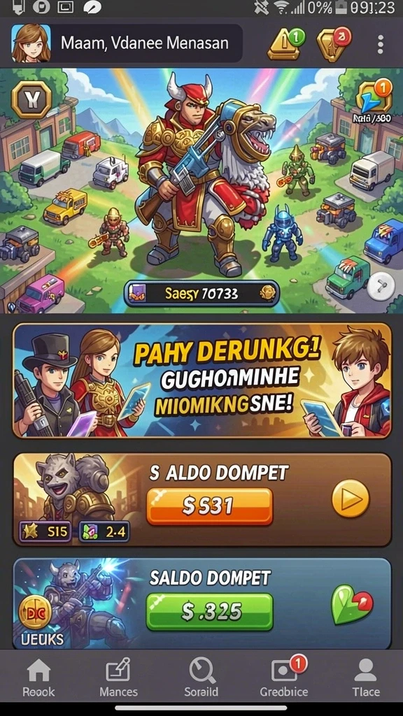 Tampilan antarmuka yang menarik dan mudah digunakan.