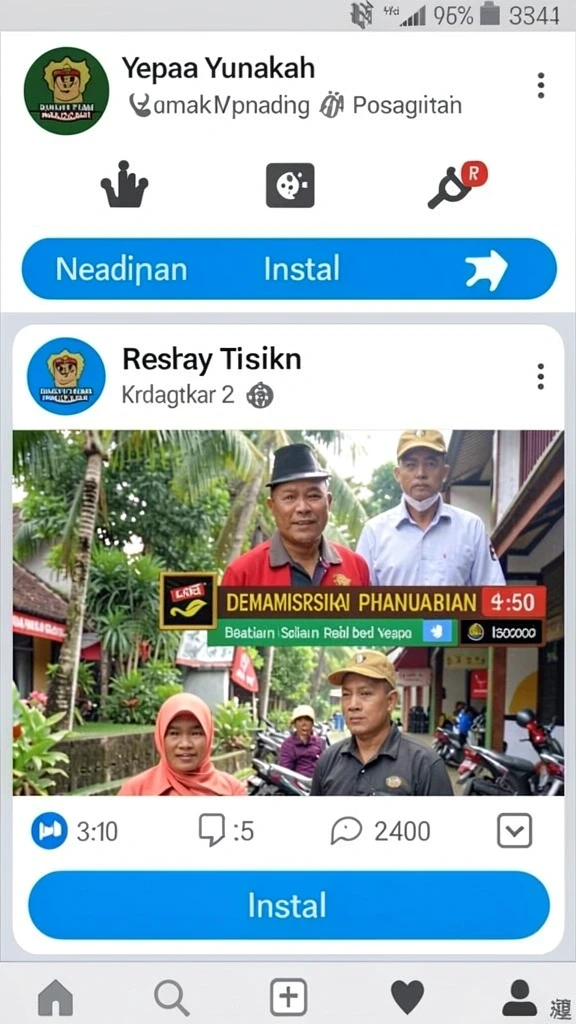 Tampilan antarmuka pengguna yang intuitif.