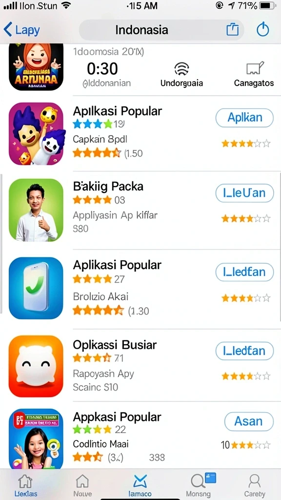 Leaderboard untuk kompetisi antar pemain.