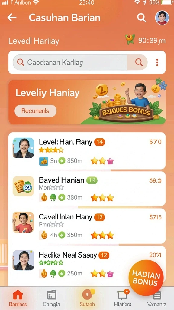 Tampilan permainan slot yang menarik dan interaktif.