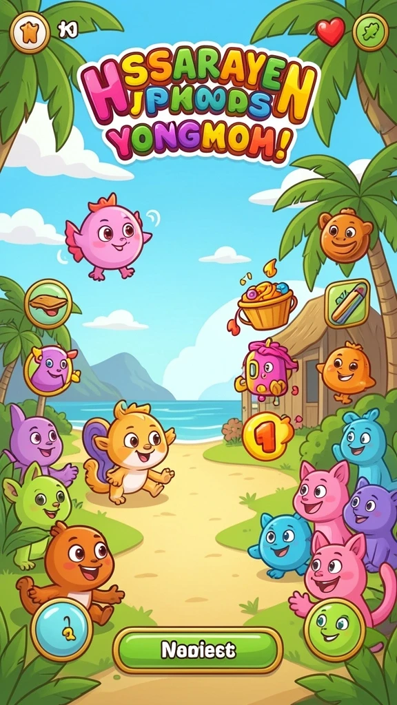 Tampilan permainan slot yang menarik dan penuh warna.