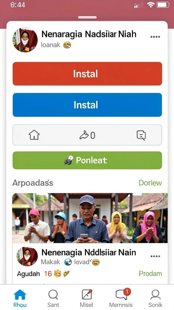 Tampilan awal permainan menampilkan karakter utama dan dunia yang menakjubkan.