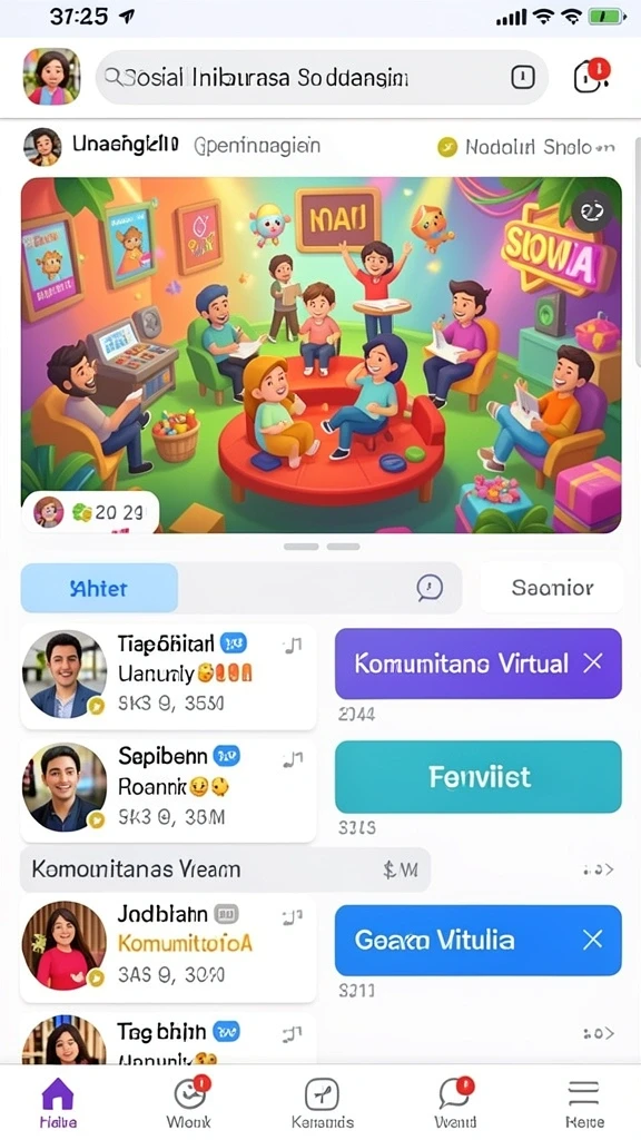 Tampilan karakter dengan grafis yang memukau.