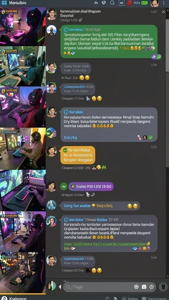 Tangkapan layar saat bermain bersama teman.