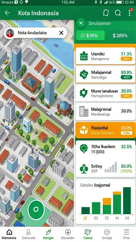 Tangkapan layar menampilkan sistem progression karakter yang menarik.