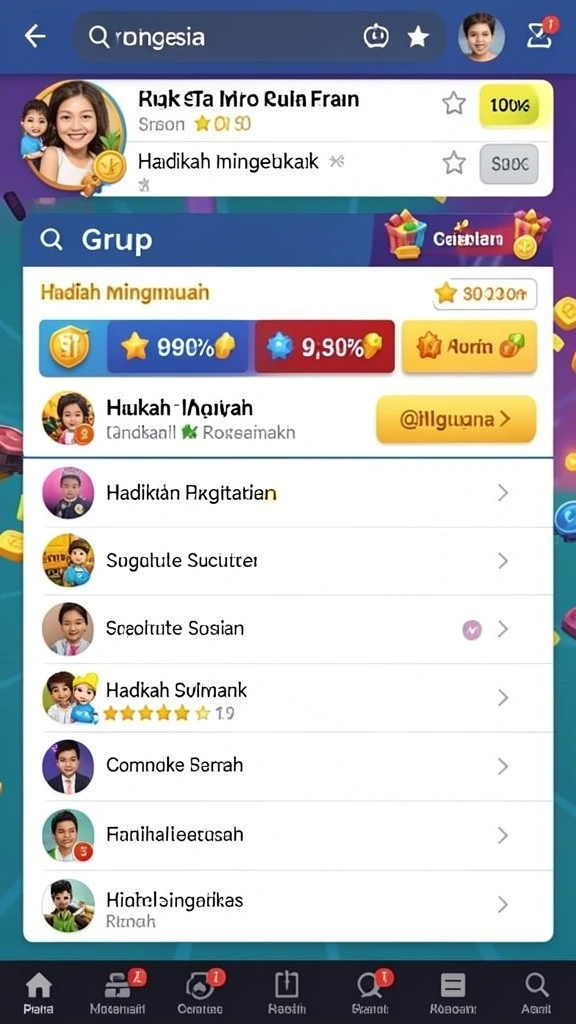 Misi harian yang menarik untuk diselesaikan.